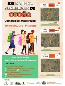 XXI SENDERISTA DE OTOÑO-COMARCA MAESTRAZGO PITARQUE 2025